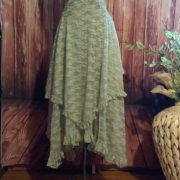 NWOT Free People Long Layered Lace Dress REDUCED❣ - Picture 4 of 8